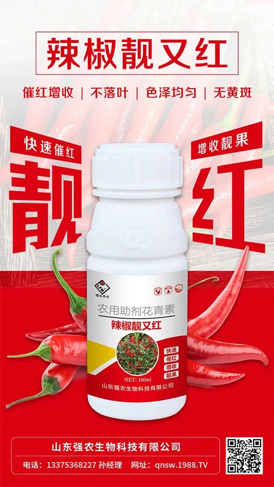辣椒催紅增收專利產(chǎn)品!自然增紅零激素,色澤勻無黃斑
