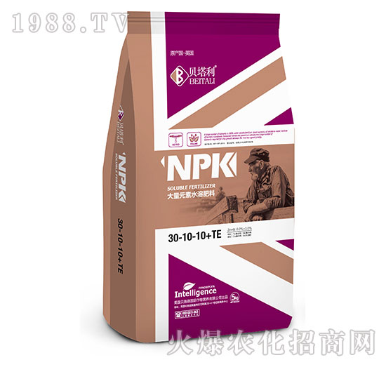 大量元素水溶肥料30-10-10+TE-貝塔利