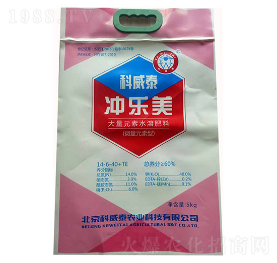 微量元素型水溶肥14-6-40+TE-沖樂(lè)美-科威泰