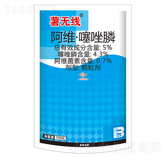 5%阿維·噻唑膦（700g）-薯無線-盈輝