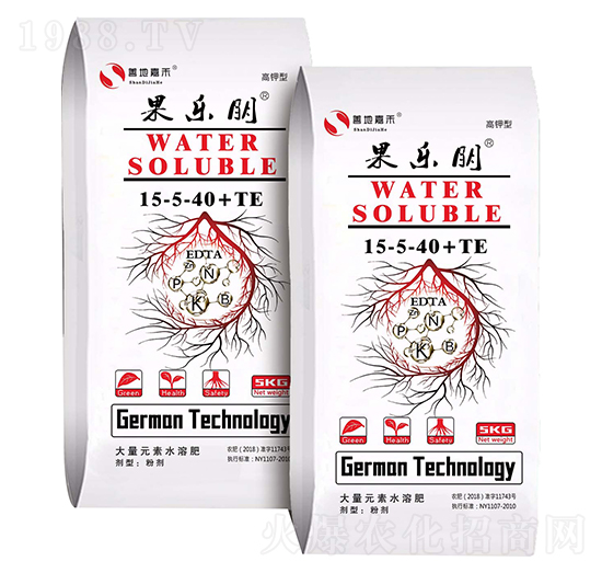 高鉀型大量元素水肥料15-5-40+TE-果樂朋-嘉禾農(nóng)業(yè)