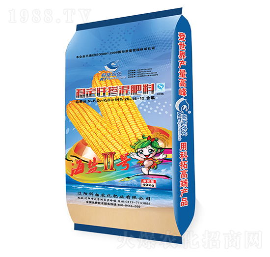 玉米專(zhuān)用穩(wěn)定性摻混肥料26-16-12-海鹽二號(hào)-科拓農(nóng)化