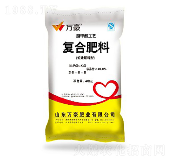 玉米專用脲甲醛復(fù)合肥料26-6-8-萬(wàn)豪