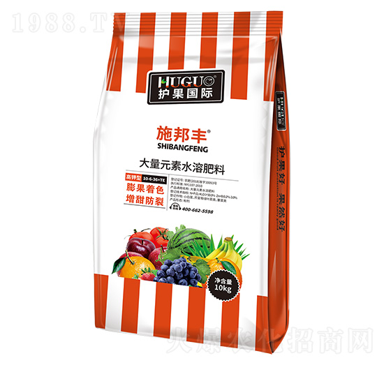 高鉀型大量元素水溶肥料10-6-36+TE-施邦豐-護果