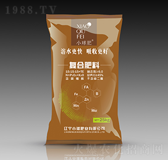 腐殖酸型復合肥料15-15-15+TE-小球肥