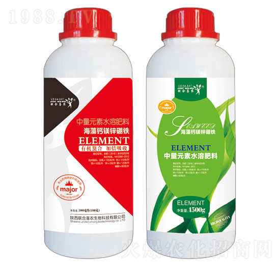 中量元素水溶肥料-海藻鈣鎂鋅硼鐵-聯(lián)合喜農(nóng)