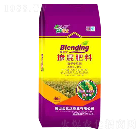 谷子專(zhuān)用摻混肥料12-18-10-撒金秋-金億達(dá)肥業(yè)