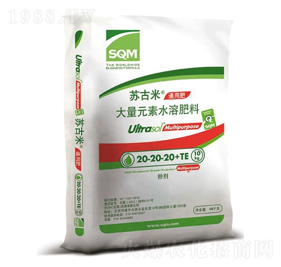 ͨ���ʹ���Ԫ��ˮ�ܷ���20-20-20+TE-�K����-�崺�r(n��ng)�Y