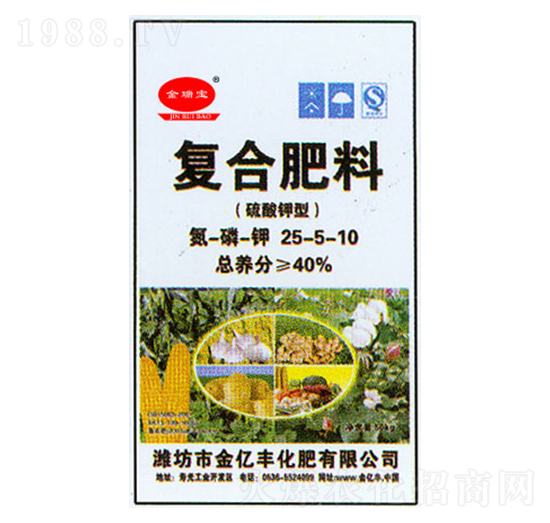硫酸鉀型復合肥料25-5-10-金億豐