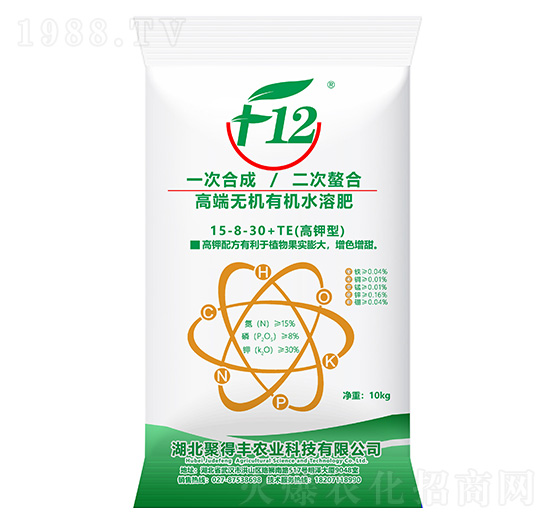 高端無機(jī)有機(jī)水溶肥料15-8-30+TE-聚得豐農(nóng)業(yè)