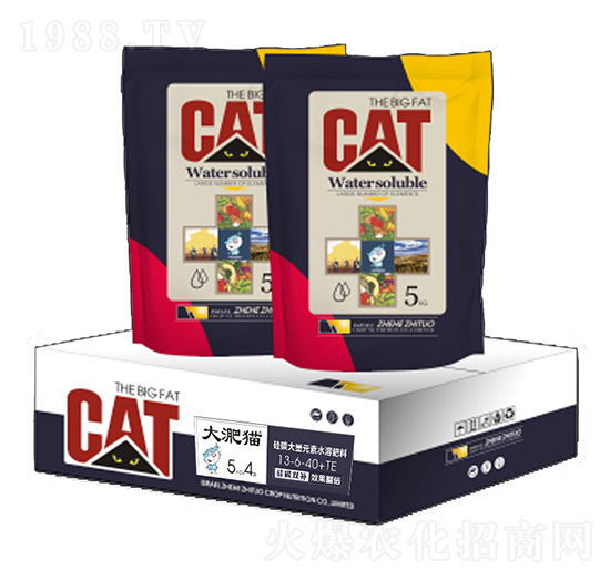 硅碳大量元素水溶肥13-6-40+TE-大淝貓-云惠農(nóng)