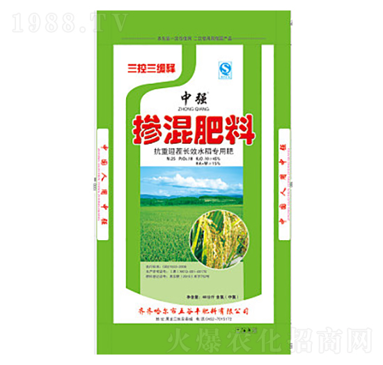 中強(qiáng)水稻摻混肥料25-10-10-五谷豐