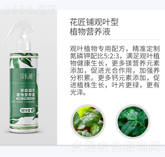 花匠鋪觀葉型植物營養(yǎng)液-百鎂