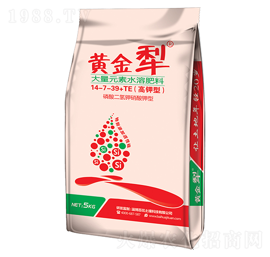 高鉀型大量元素水溶肥14-7-39-黃金犁-百花集團