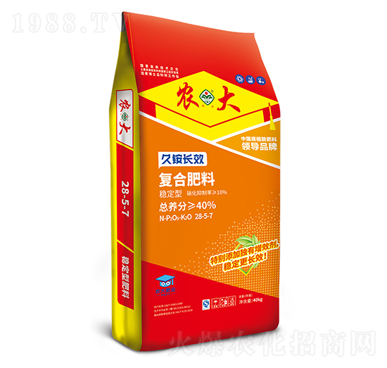 久銨長效穩(wěn)定型復合肥料28-5-7-農(nóng)大生態(tài)