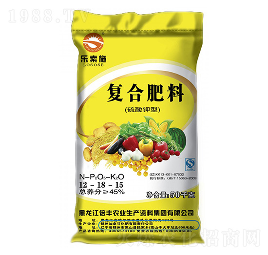 硫酸鉀復(fù)合肥料12-18-15-樂(lè)索施-倍豐農(nóng)業(yè)