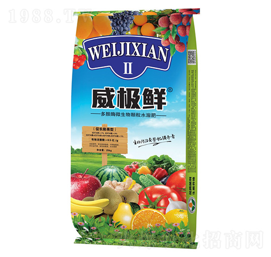 膨果轉色多胺酶微生物顆粒水溶肥-威極鮮二號-昆騰生物