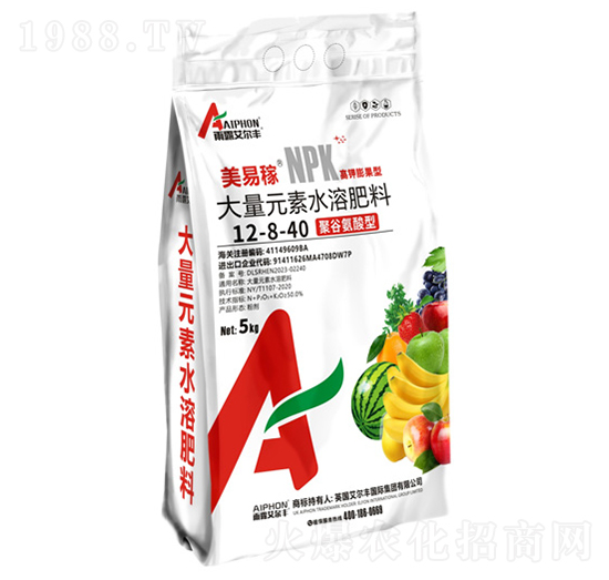 高鉀膨果型大量元素水溶肥料-美易稼-雨露艾爾豐