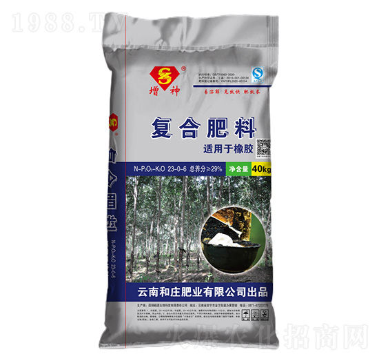 橡膠專用復(fù)合肥料23-0-6-增神-和莊肥業(yè)