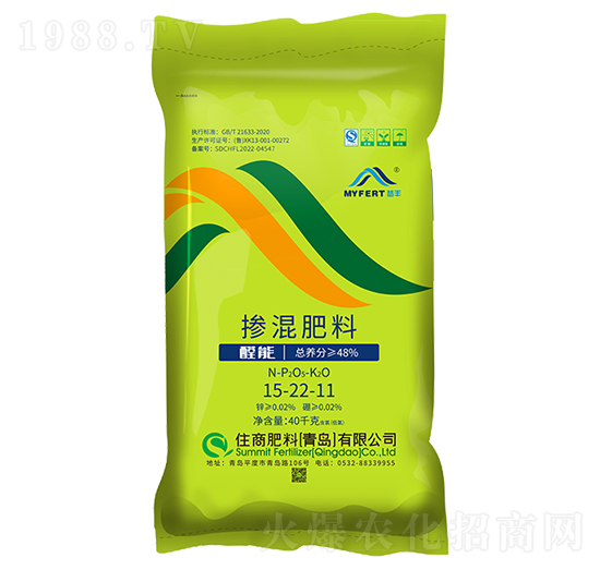 夢豐控釋摻混肥15-22-11-住商肥料
