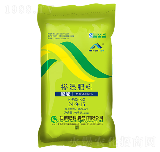 夢(mèng)豐控釋摻混肥24-9-15-住商肥料