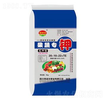 高鉀型大量元素水溶肥20-10-22+TE 果蔬專鉀 得潤(rùn)豐