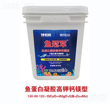 魚(yú)蛋白凝膠高鉀鈣鎂型大量元素水溶肥料120-80-120-15CaO+4MgO+5（B+Zn+Mn）-神農(nóng)氏
